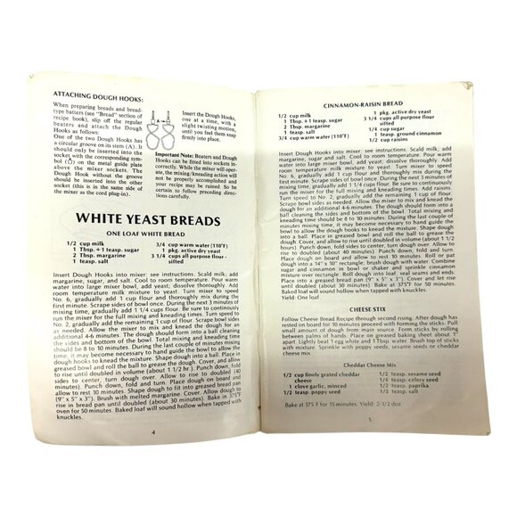 Sunbeam Mixmaster Stand Mixer MMA MMB Recipe Book Manual 1975 NOT a Reprint - Picture 5 of 5